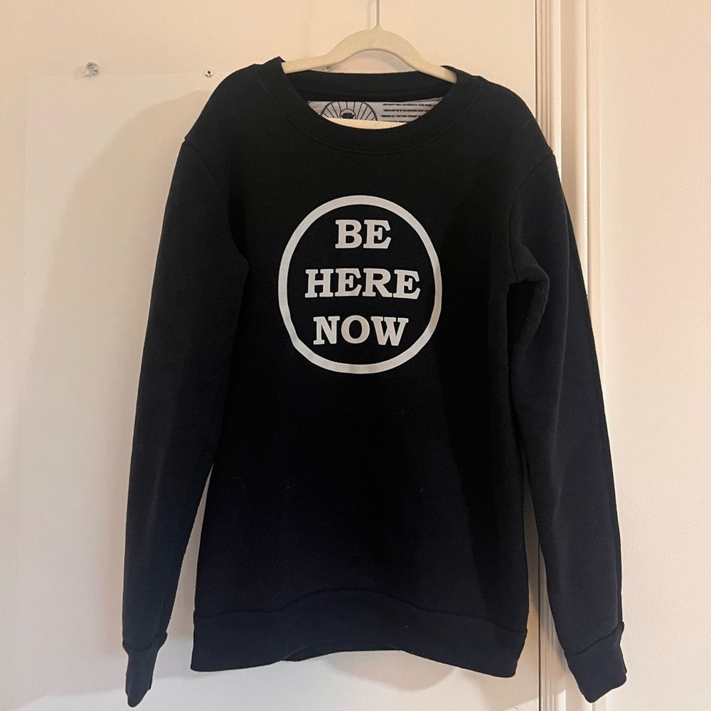 be here now sunlife organics crew sweatshirt